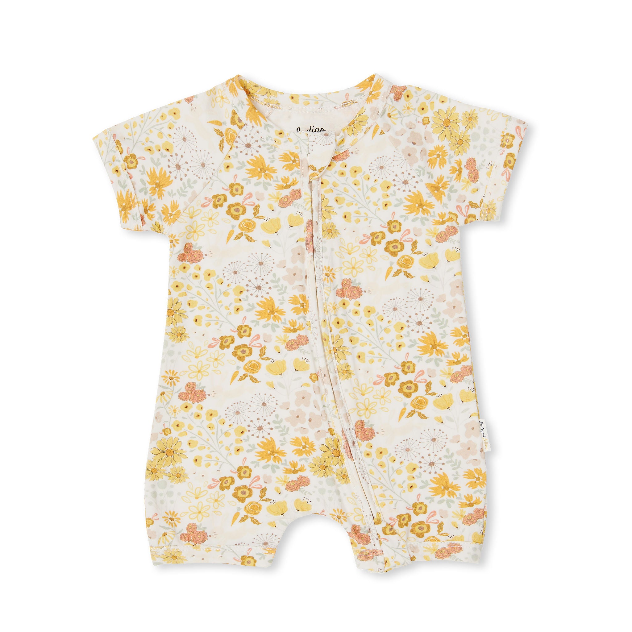 Grayson Short Zipsuit - Spring Flowers – Indigo & Lellow Store